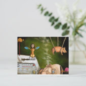 seltsame Wissenschaft Postkarte (Stehend Vorderseite)