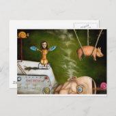 seltsame Wissenschaft Postkarte (Vorne/Hinten)