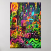 Seltsamer bunter Traum | AI Art Poster (Vorne)