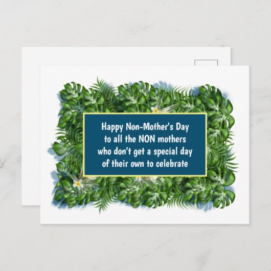 Seltsamer Glückstag ohne Muttertag lustig Postkarte (Vorne/Hinten)