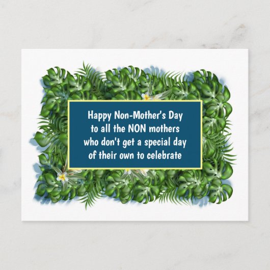 Seltsamer Glückstag ohne Muttertag lustig Postkarte (Vorderseite)