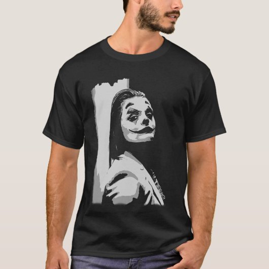 Seltsamer, gruseliger Clown lächelnder T - Shirt (Vorderseite)