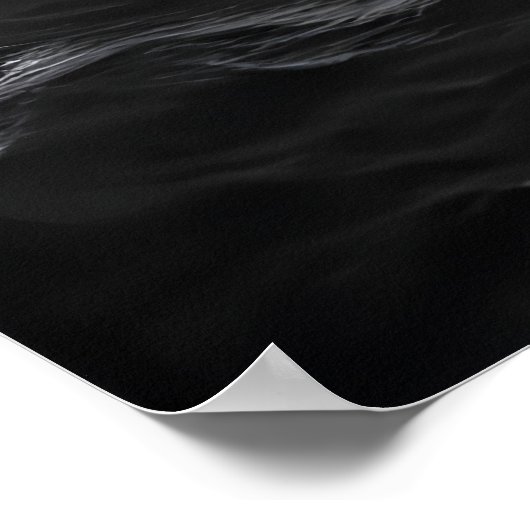 Seltsamer Hai in der Stadt | AI Art Poster (Ecke)