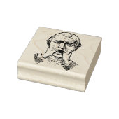 Seltsamer Kiefermann seltsam bizarr Gummistempel (Stempel)
