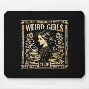 Seltsamer Mädchenclub Vintage Feministische Gothic Mousepad
