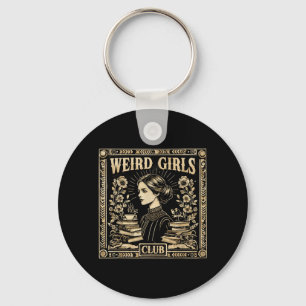 Seltsamer Mädchenclub Vintage Feministische Gothic Schlüsselanhänger