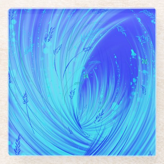 Seltsamer Ozean Glasuntersetzer (Vorderseite)