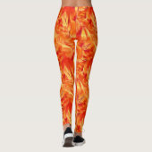 Seltsamer Rapport-Satin-Ton, Mandarine Peeling Leggings (Rückseite)