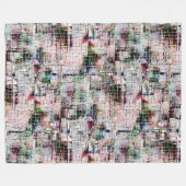 Seltsamer, rauer Farbton, der unter abstraktem Jut Fleecedecke (Vorderseite (Horizontal))