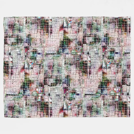 Seltsamer, rauer Farbton, der unter abstraktem Jut Fleecedecke (Vorderseite (Horizontal))