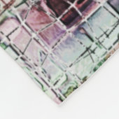 Seltsamer, rauer Farbton, der unter abstraktem Jut Fleecedecke (Ecke)