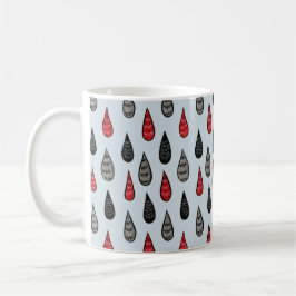 Seltsamer Regen und Blutfallen dunkelschwarzes Mus Kaffeetasse