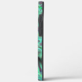 Seltsamer Satin-Ton, grün bis kohlenstoffhaltig Case-Mate iPhone Hülle (Rückseite / Links)