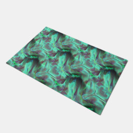 Seltsamer Satin-Ton, grün bis kohlenstoffhaltig Fußmatte