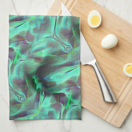 Seltsamer Satin-Ton, grün bis kohlenstoffhaltig Geschirrtuch