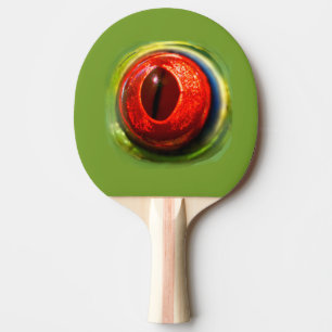 Seltsamer Spaß: Quirky Red Mit Augen Frog Eyeball Tischtennis Schläger