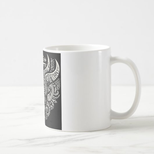 seltsamer Stammesbecher Kaffeetasse (Rechts)