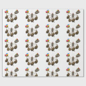 Seltsamer Strampler Weihnachtsmann mit vollen Händ Geschenkpapier (Flach)