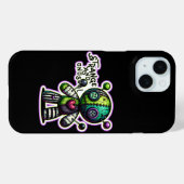 Seltsamer und ungewöhnlicher Lila Voodoo-Bär Case-Mate iPhone Hülle (Rückseite (Horizontal))