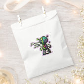 Seltsamer und ungewöhnlicher Lila Voodoo-Bär Geschenktütchen (Ausgeschnitten)