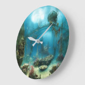 Seltsamer Unterwasser-Lebensraum Große Wanduhr (Winkel)