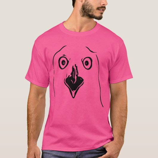Seltsamer Vogel mit Schnabel und Augen Junge T-Shirt (Vorderseite)
