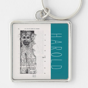 Seltsamer Zeichn für das Affenjahr 2016 Personalis Schlüsselanhänger