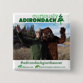 Seltsamerweise Adirondack-Taste (ADK Giant Beaver) Button (Vorderseite)