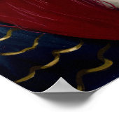 Seltsamerweise einsam gotisches, zellatisches Kreu Poster (Ecke)