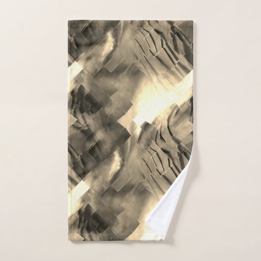 Seltsames abstraktes Mosaik mit Farbschock Badhandtuch Set (Handtuch)