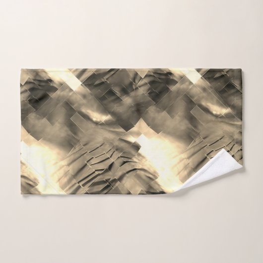 Seltsames abstraktes Mosaik mit Farbschock Badhandtuch Set (Handtuch)