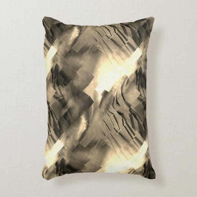 Seltsames abstraktes Mosaik mit Farbschock Dekokissen (Vorderseite(Vertikal))