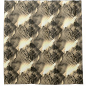 Seltsames abstraktes Mosaik mit Farbschock Duschvorhang (Vorderseite)