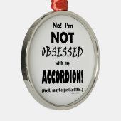 Seltsames Accordion Silbernes Ornament (Rechts)