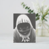 Seltsames Bizarre Monster Halloween Postkarte (Stehend Vorderseite)