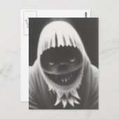 Seltsames Bizarre Monster Halloween Postkarte (Vorne/Hinten)