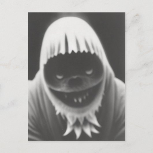 Seltsames Bizarre Monster Halloween Postkarte (Vorderseite)