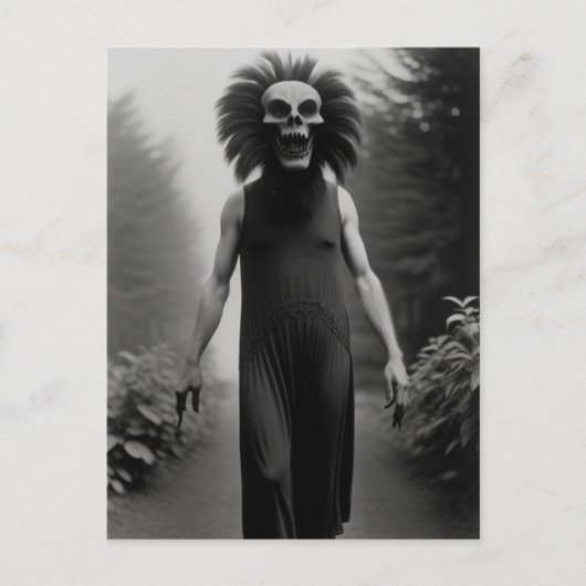 Seltsames Bizarre Monster Halloween Postkarte (Vorderseite)