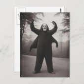 Seltsames Bizarre Monster Halloween Postkarte (Vorne/Hinten)