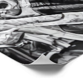 Seltsames bizarres Alien-Portrait | Art der AI Poster (Ecke)