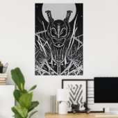 Seltsames bizarres Alien-Portrait | Art der AI Poster (Heimbüro)