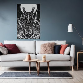 Seltsames bizarres Alien-Portrait | Art der AI Poster