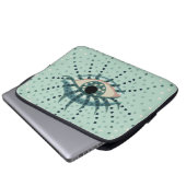 Seltsames blaues Auge mit Abstrakten psychedelisch Laptopschutzhülle (Vorne Knopf)