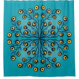 Seltsames Creepy Horror Art Halloween Duschvorhang