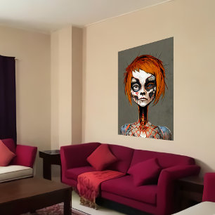 Seltsames Foto von Toten Art der AI Poster