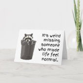 Seltsames Gefühl normal ohne Sie Karte (Vorderseite)