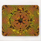 Seltsames gelbliches Kaleidoskop über abstraktes B Mousepad (Vorne)