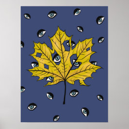 Seltsames Halloween Botanische Kunst Poster