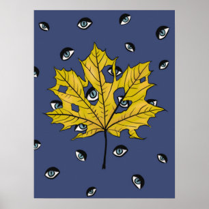 Seltsames Halloween Botanische Kunst Poster