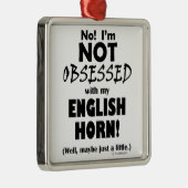 Seltsames Horn Silbernes Ornament (Rechts)